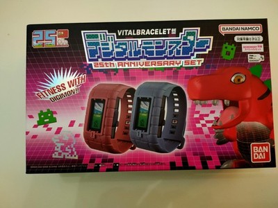 Digimon Vital Bracelet BE 25th Anniversary Set Bandai Digivice OVP Neu