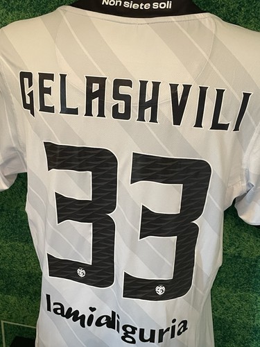 Maglia SPEZIA Calcio MATCH WORN 2023 32 GELASHVILI + certifcazione Bolaffi - Foto 16 di 24