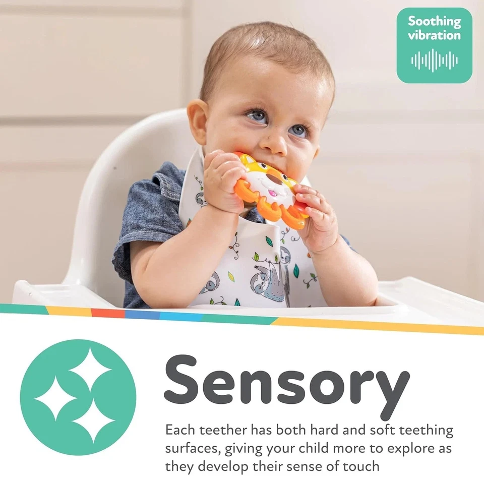 Nuby Vibe-eez Vibrating Teether - Battery Powered - Textured Surface and Easy to - Image 3 of 4