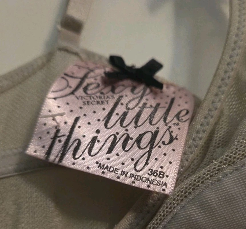 Victoria's Secret сексуальный маленькие вещи корсет серебро серый бюстье белье sz 36B - Изображение 4 из 4