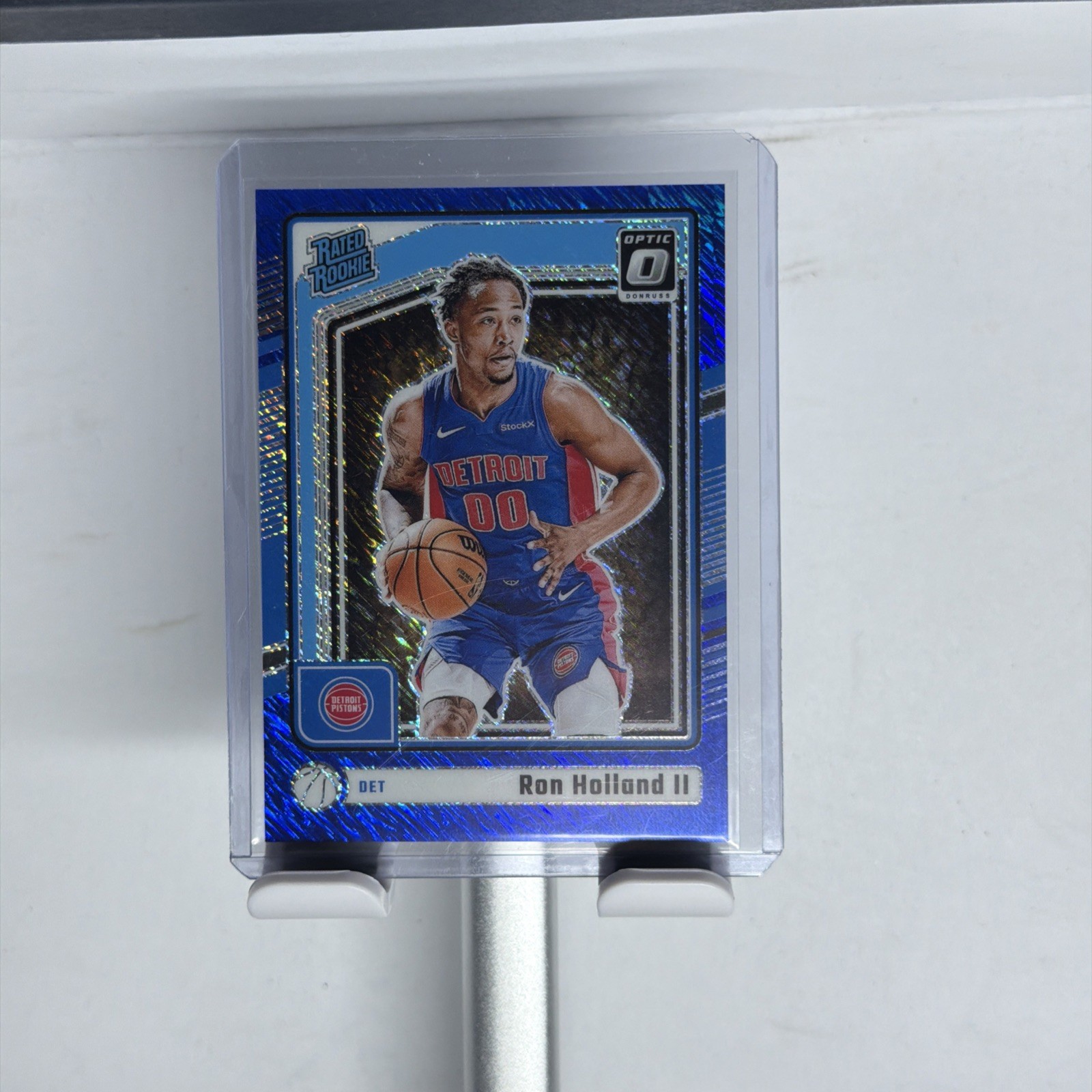 2024-25 Donruss Optic Rated Rookie 291 Ron Holland II Blue Shimmer Prizm /75 SSP