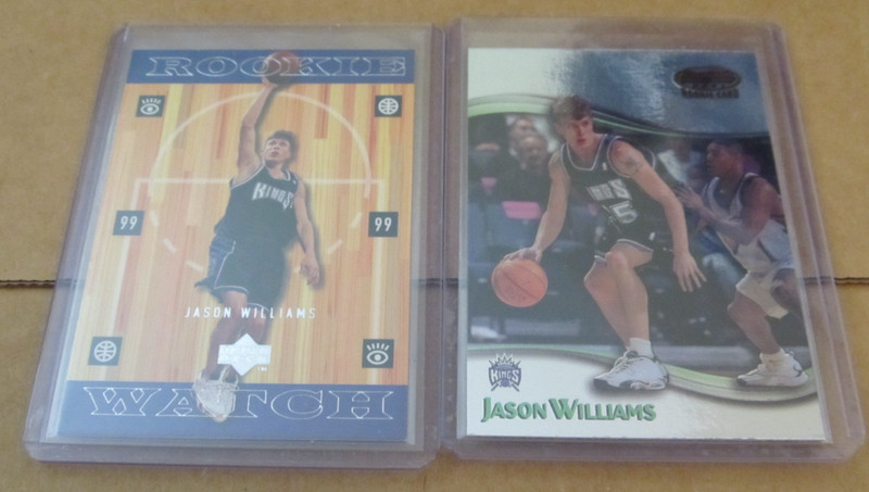 1999-00 Jason Williams RC Lot Bowman Best #107UD Rookie Watch #318 Kings