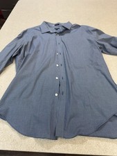 J. Crew Shirt Mens XL Green Blue Gingham Plaid Thompson Slim Flex Wrinkle Free