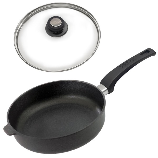Eurolux Pfanne Hoher Rand Aluguss Schmorpfanne Induktion 28 Cm Antihaft & Deckel-image