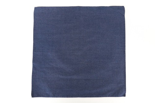 SUITSUPPLY Men's Pocket Square ~33 x 32 cm Blue Pure Cotton Classic Hanky - Picture 2 of 6