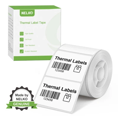 Thermal Labels for Nelko PM220 Label Maker, 1.57'' x 1.18'' (40x30mm) Thermal