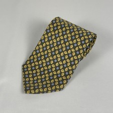 Brooks Brothers 346 Silk Tie Green Gold Lady Bug All Over USA Made 3.75"W 57.5"L