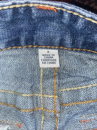 True Religion Size 4 Boys Blue Relaxed Jeans Adjustable Waist Stretch - Picture 3 of 10