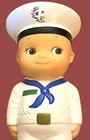 8-inch Kewpie Sailor Bank Hard Plastic Mascot Kewpies Rose O'Neill Kewpish Love — photo 3