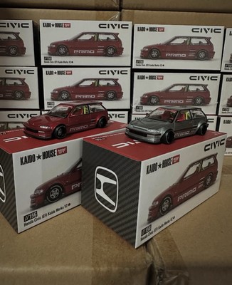 KAIDO HOUSE Honda Civic (EF)チェイス RAW CHASE Car - Kaido House x Mini GT - Honda Civic EF Kaido