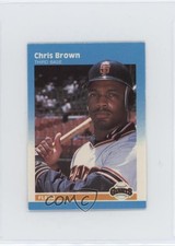 1987 Fleer Classic Miniatures Factory Set Chris Brown #15 uy6