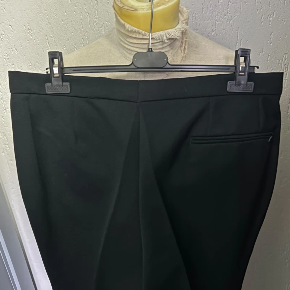 1950s Black Trousers Breeches Jodhpurs Workwear Vintage European 36x31 Large - Image 3 of 4