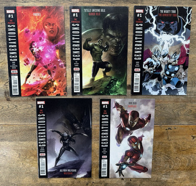 Marvel Generations #1 Lot Hulk Phoenix Thor Wolverine Iron Man Marvel 2017
