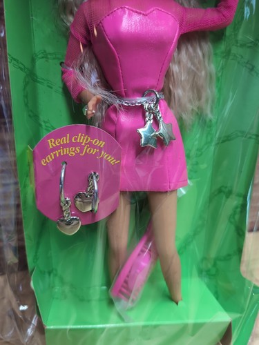 Ohrring Magic Barbie Puppe 1992 Vintage Neu/ Umkarton fehlt - Bild 3 von 6