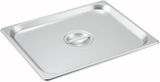 1/2 Half Size Stainless Steel Steam Table Pan Cover, Solid Half Size Non-Stick S