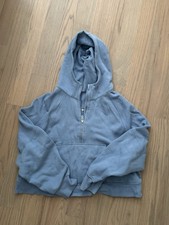 Lululemon Scuba Oversized Half Zip Hoodie Light Blue Women  s