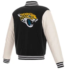 Jacksonville Jaguars  (NFL) JH Design Reversible reversible faux leather  jacket