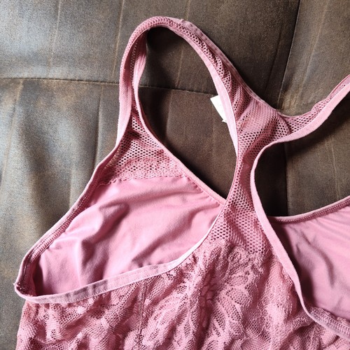 PINK Victoria's Secret Bralette Pink Racerback Size Small Logo - Picture 8 of 10