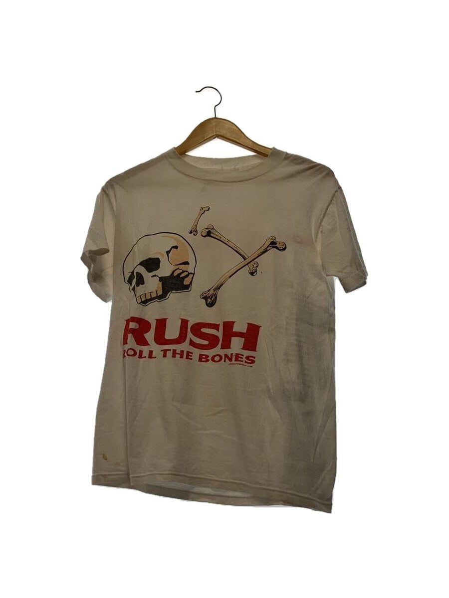 Other Brands 90s RUSH ROLL THE BONES 1991 COTTON White PRINT