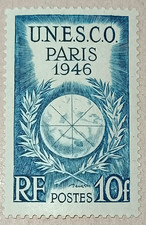 5D1-Timbre France YT  771 neuf *  année 1946 "unesco"