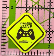 GAMER ZONE spoof MINI Funny Warning Sticker - Vinyl Decal Sticker Bomb Skater
