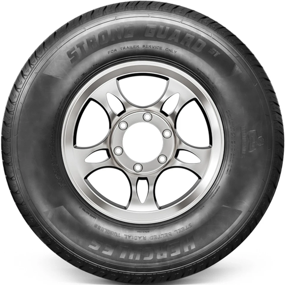 4 Tires Hercules Strong Guard ST Steel Belted ST 235/80R16 Load E 10 Ply Trailer Foto 3 de 4