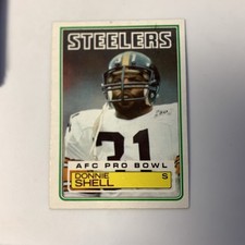 1983 Topps NFL Donnie Shell Pittsburgh Steelers
