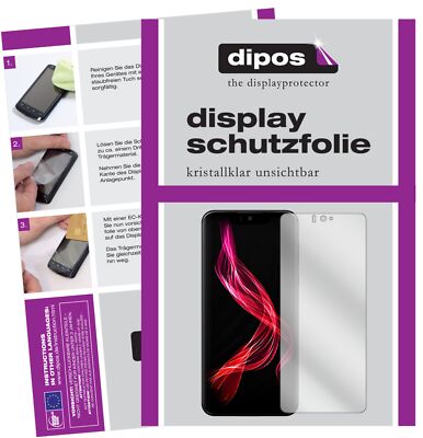 2x Schutzfolie für Sharp Aquos Zero klar Displayschutzfolie Folie Display Schutz