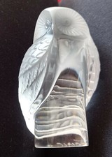 FIGURINE LALIQUE OWL  Barn Owl.  paperweight FIRST introduced 1931