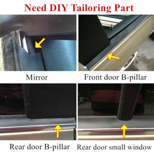 1M Rubber Car Windshield Side Window Trim Edge Moulding Weatherstrip Seal Strip - Bild 7 von 7