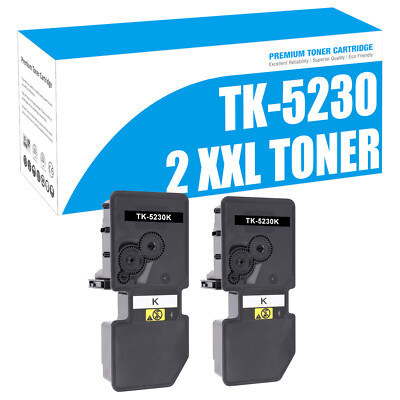 2x Toner TK 5230 für Kyocera Ecosys P5021cdw P5021cdn M5521cdw P5021cdn TK-5230K