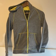 Tek Gear Boys Hoodie Jacket Full Zip Size Youth Medium Gray  Yellow M