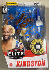 WWE KOFI KINGSTON  Signed Mattel WWE Elite Top Picks Series Action Figure