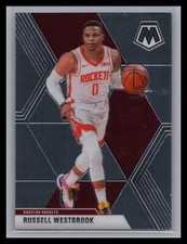 2019-20 Panini Mosaic NBA #134 Russell Westbrook Base Card Houston Rockets