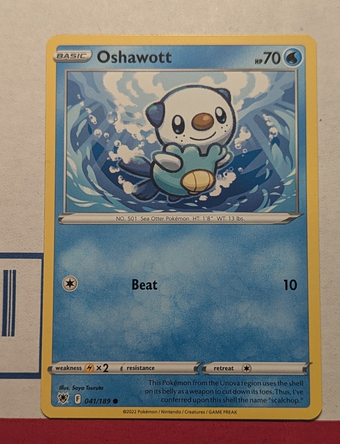Pokemon Card 041/189 OSHAWOTT - ASTRAL RADIANCE - COMMON - NM