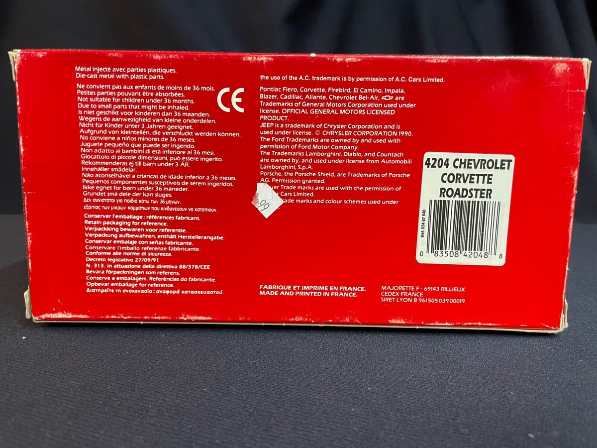 Club 1/24 AC Cobra 427 in red from Majorette; in box | eBay