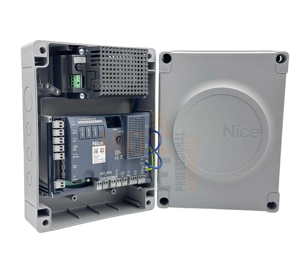 Nice Mc424L Centrale Carte De Commande Avec Boîtier Pour Moteur Wingo 24V