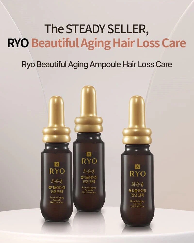 RYO Beautiful Aging Hair Loss Care Ampoule 20ml X 8 EA.Newest Vers. Expired 2027