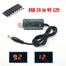 5V USB to DC 9V 12V Step-Up Converter for Power Bank Laptop Tablet Router CCTV