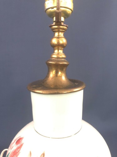 vintage bedside / desk lamp 1970s made from an Antique glass vase 1880s - Picture 8 of 8