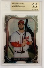 2018 Topps High Tek Bryce Harper Portraitek #19/50 BGS 9.5 Investor Card!