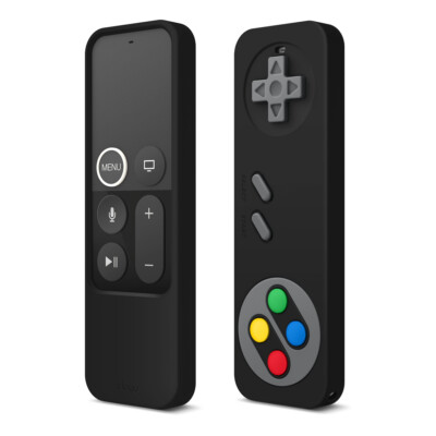 Apple TV Remote Case - elago  R4 Retro Case for 4K / 4th Generation [Black]