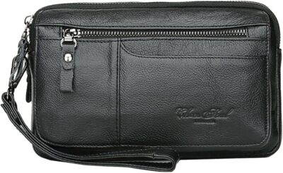 Carteras Para Hombre Maletin en Piel de Cuero Monedero Bolso Bolsas de Mano