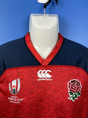 England Rugby Union Canterbury 2019 World Cup Jersey XS away Red