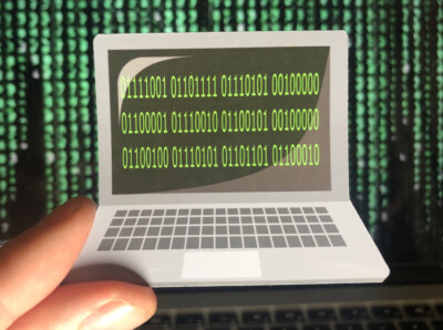 3'' Binary Matrix Computer Hacker Programmer Laptop ''You Are Dumb'' Glossy Sticker