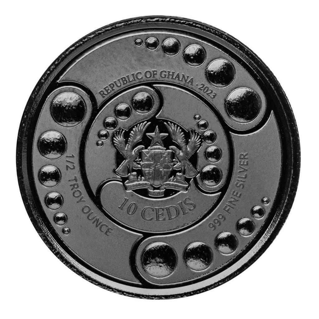 2023 Ghana Alien Invasion 4 Coin Set - 4 x 1/2 oz Silver Coins
