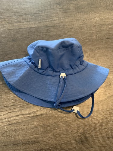 Kids Quick Dry Swim Sun Hat 50 SPF Size L/XL 3-7Y, Blue - Picture 3 of 5