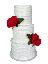 FromJennWithLove Fake Cake Display - 3 Tier Textured Artificial Cake