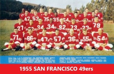 フォーティナイナーズ/タッチ・ミー 1955 SAN FRANCISCO 49ers 8X10 TEAM PHOTO FOOTBALL PICTURE NINERS
