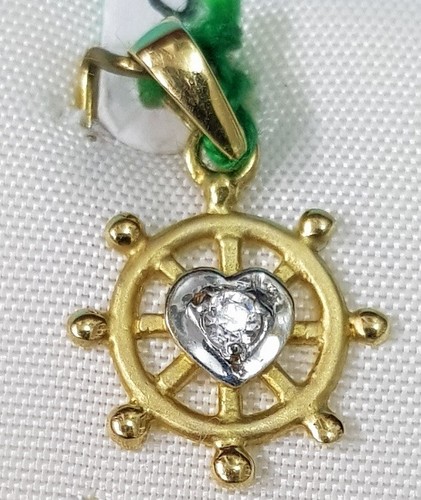 Pendentif Cœur En Or 18 Carats - Modèle Amour, Poids 3,20 Gr, Dimensions 24x20 Mm, Neuf Avec étiquettes